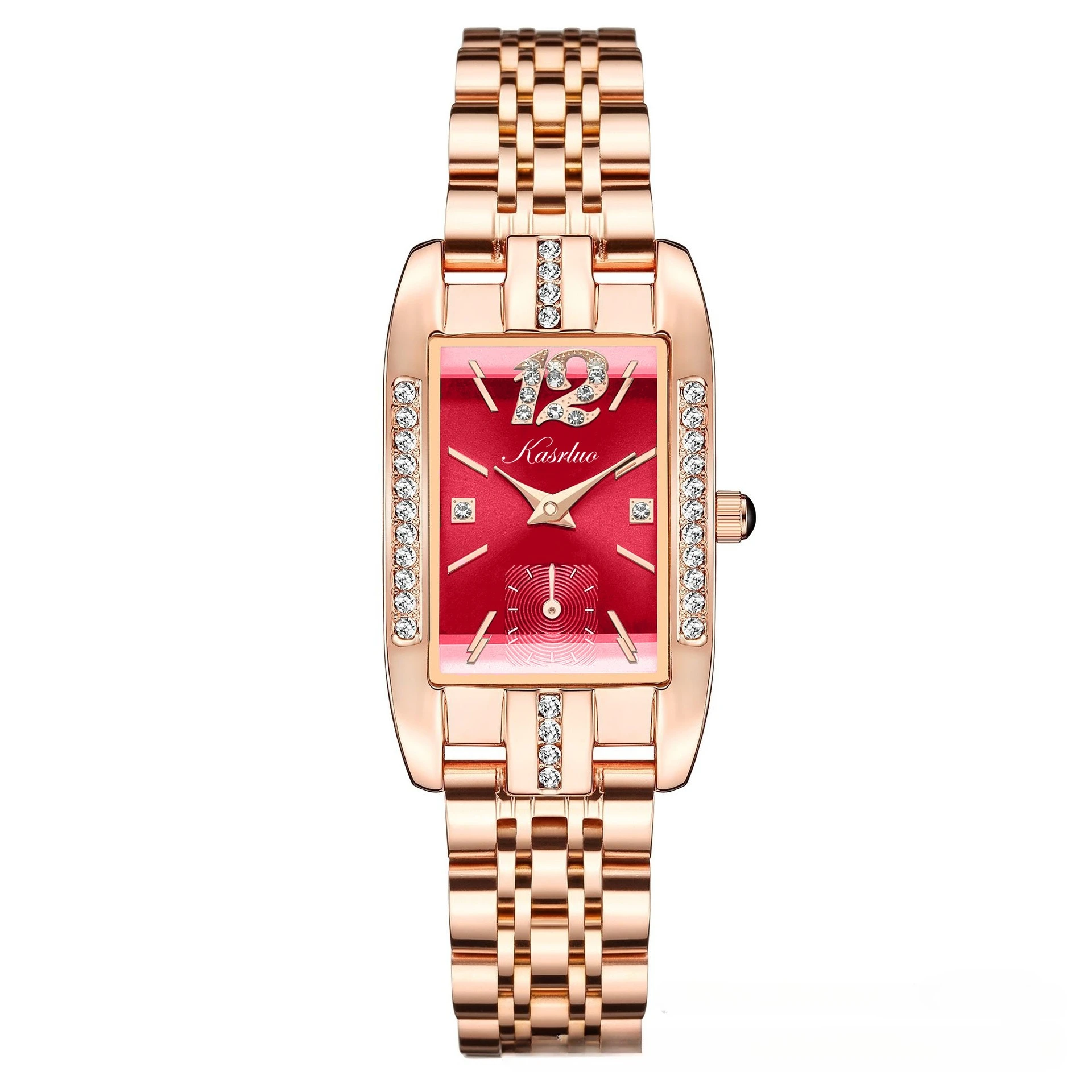 

Модные легкие роскошные женские часы с бриллиантами, высококачественный ремешок из нержавеющей стали, модные водонепроницаемые часы