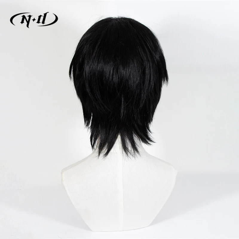 ND Hirofumi Yoshida Parrucche Cosplay Parrucchino Motosega Uomo Anime Cosplay Parrucche per capelli Sintetico resistente al calore per Comic Con Coser