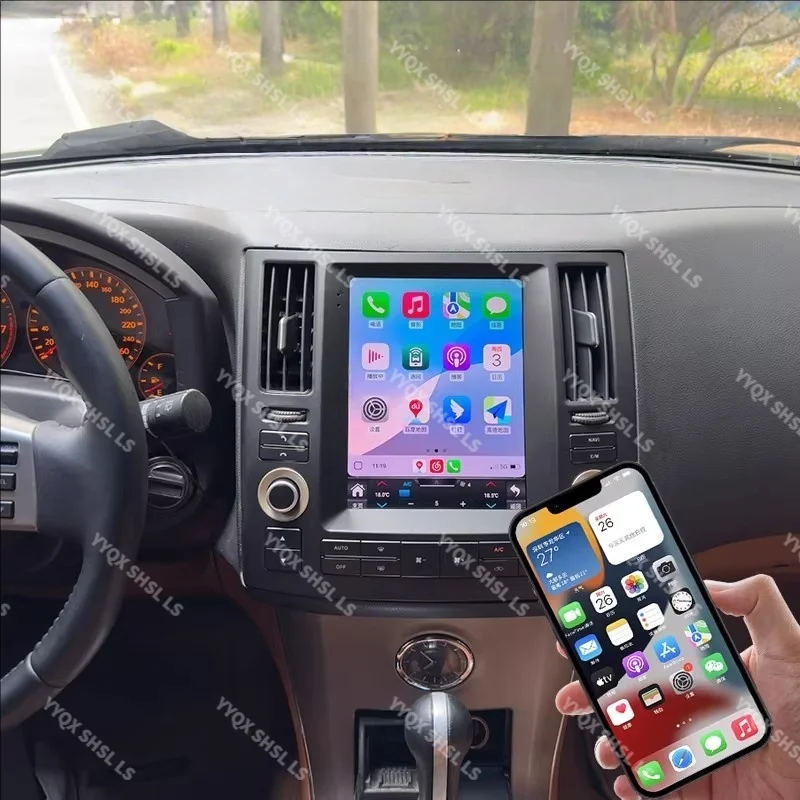 

For Infiniti FX35 FX45 2003~2008 Android 14 Car Stereo Radio Vertical Screen Radio Player Car GPS Navigation Head Unit