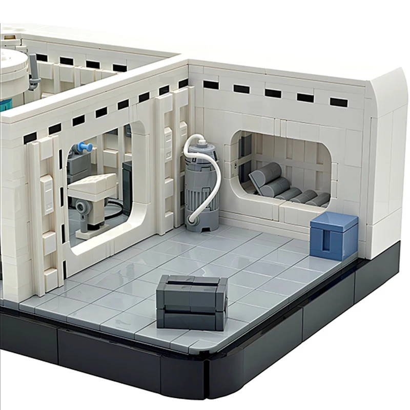 Scena della serie Space War Hoth Echo Base Medical Bay Diorama MOC - 146342   Kit di giocattoli per bambini in mattoni di assemblaggio di blocchi di costruzione di modelli
