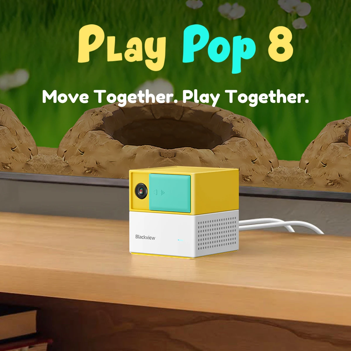 Blackview Play Pop 8 Video Game Console for Kids Families Ongoing Updates Active Play System Indoor Physical Activity Toy