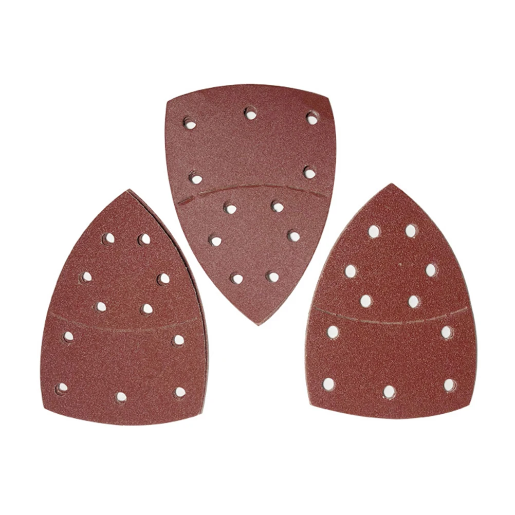 

50Pcs SelfAdhesiveS TriangleS ingDisc HookLoop BackingVelvet MetalWoodPolishing S paper For Polishing MultiFunctional