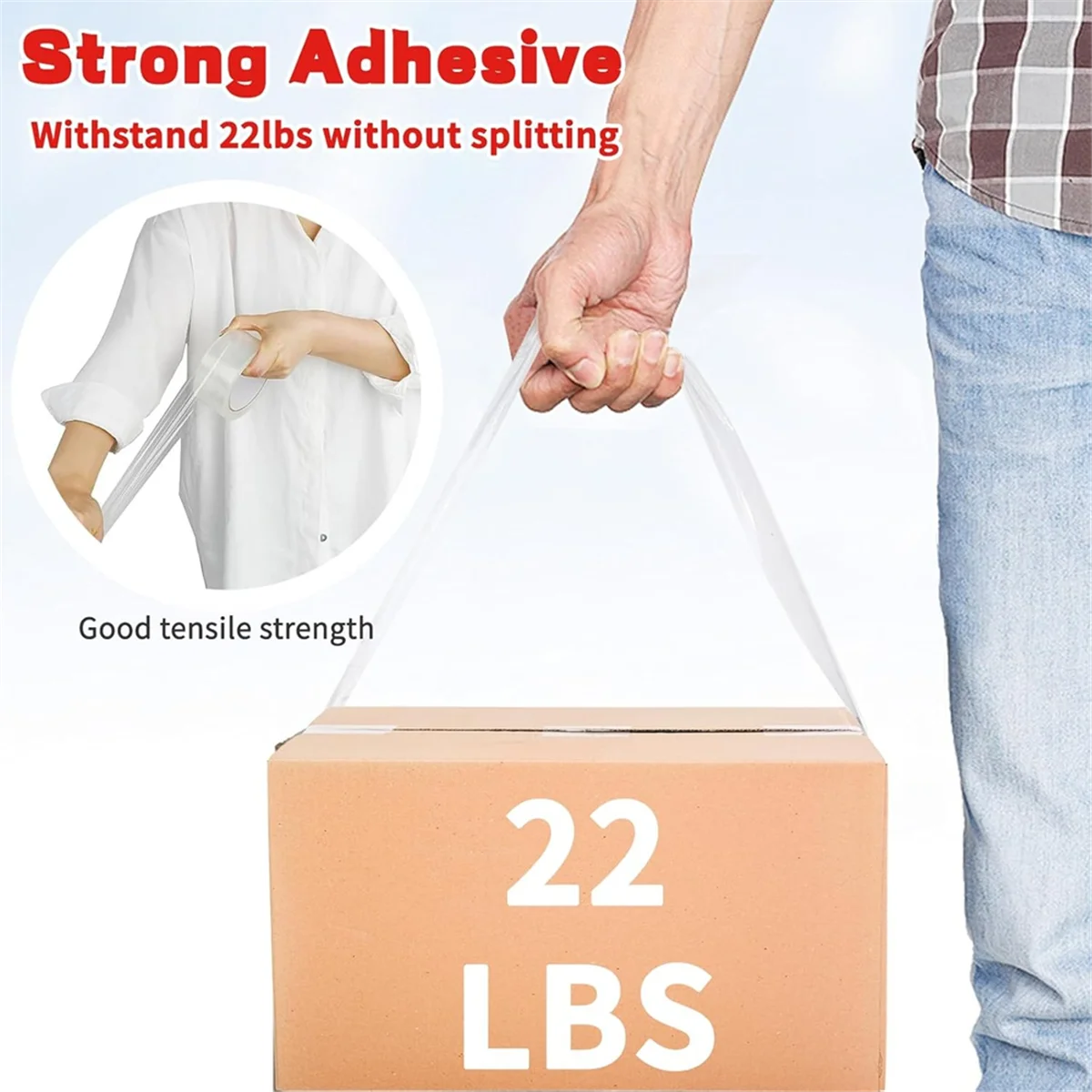 AA98 2Rolls Packing Tapes with 2 Refillable Dispenser,Heavy Duty Packaging Tape 1.88 Inch X 55Yards,Adhesive Packaging Tape