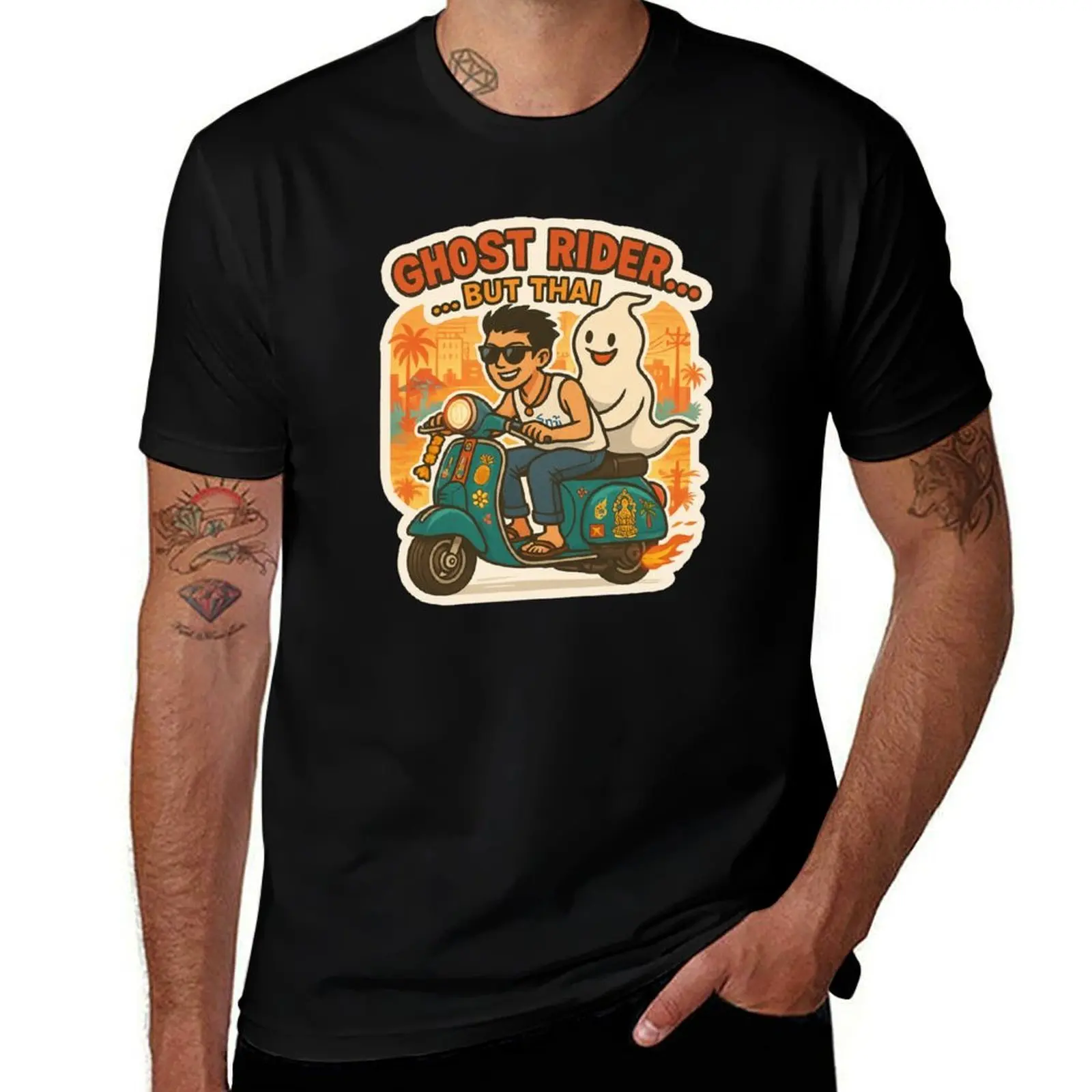 

Ghost Rider… but Thai T-Shirt essential t shirt clothes Funny t-shirts tshirts for men