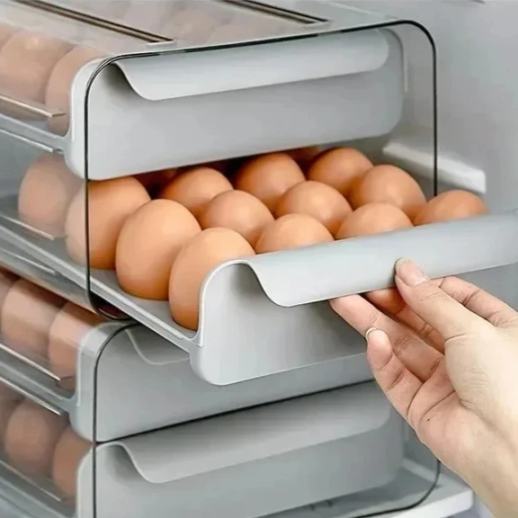 

Egg storage box Drawer refrigerator special household food grade double sealed fresh kitchen large capacity