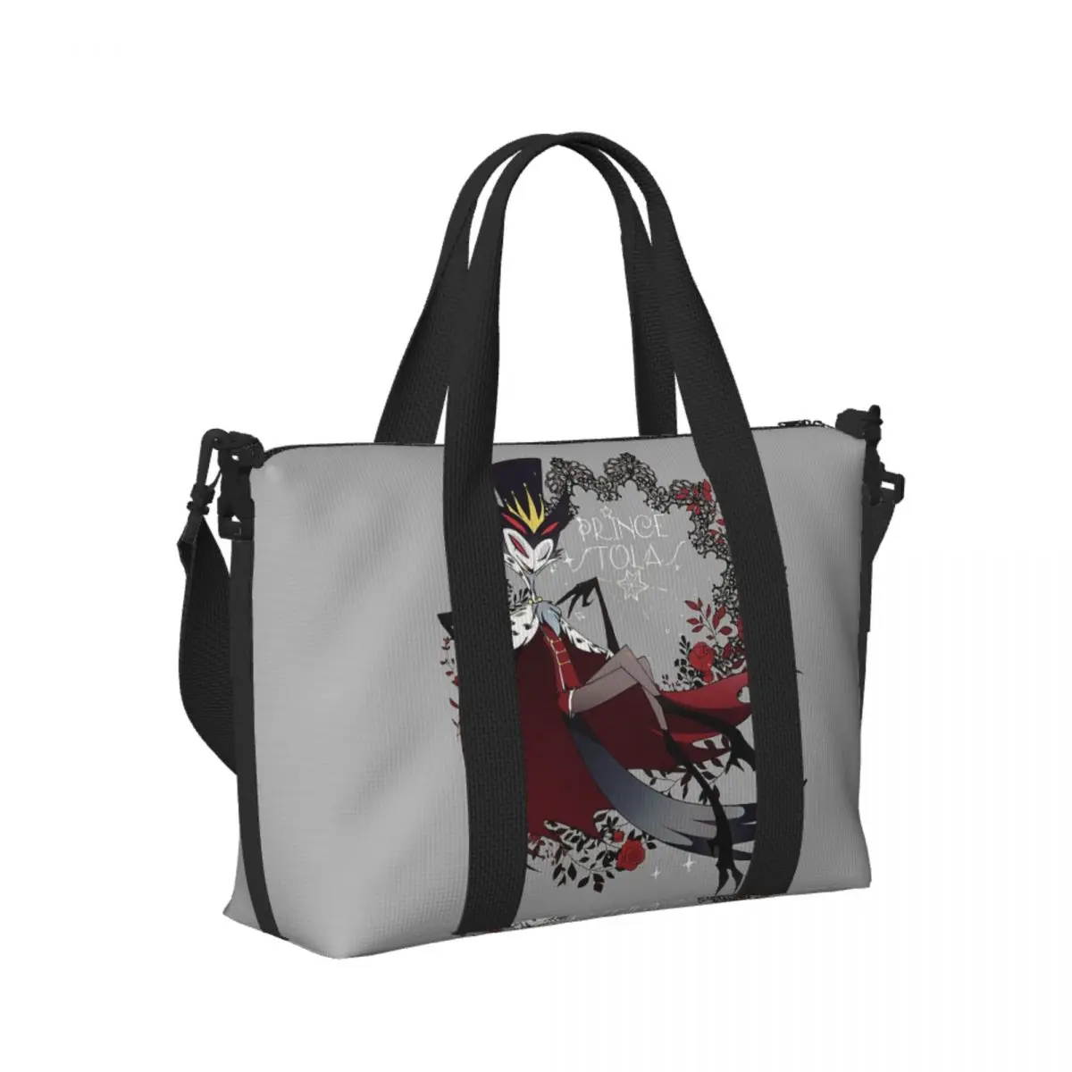 

Loona Collage Helluva Boss Anime Beach Travel Bag Large Capacity Tote Bags for Gym Yoga Women Shopping Duffle Shoulder Bag