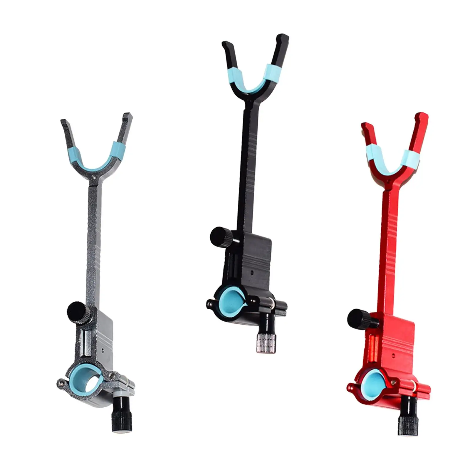 Fishing Rod Holder Aluminum Alloy Lock Rod Device Fish Rod Holder Fishing Rod Bracket Rack for Boat Rivers Fishing Gear