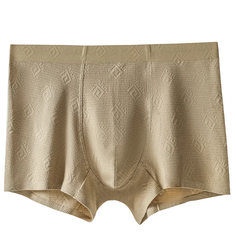 364  Men's Jacquard Seamless Boxer Shorts Soft Comfortable Breathable Underwear