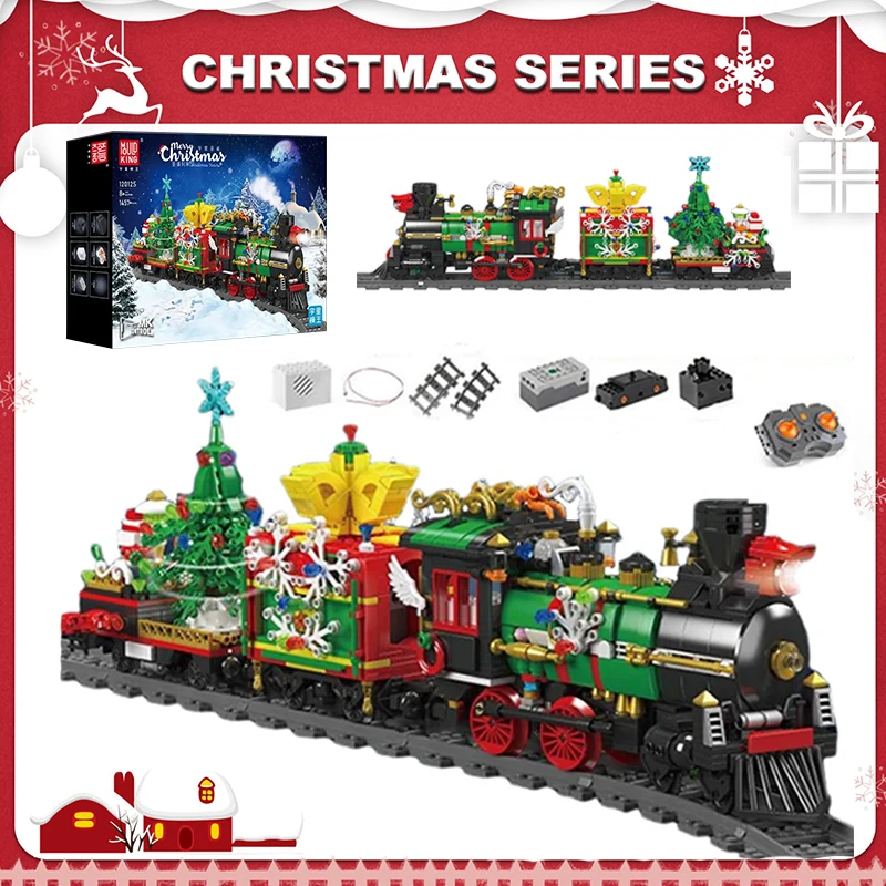 

Christmas 1457PCS Train Remote Control Electric Version Of The Track Building Blocks Model Vehicle Toy Kid Adult For Gifts