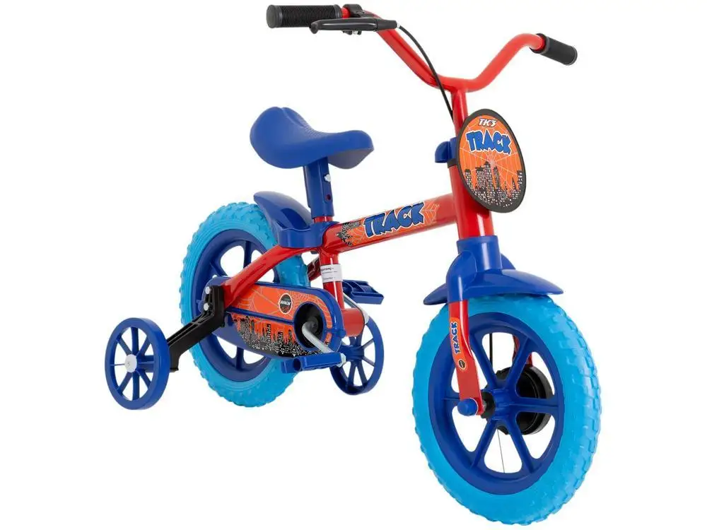 TK3 Red and Blue Rainbow Track Children Bike with Rods