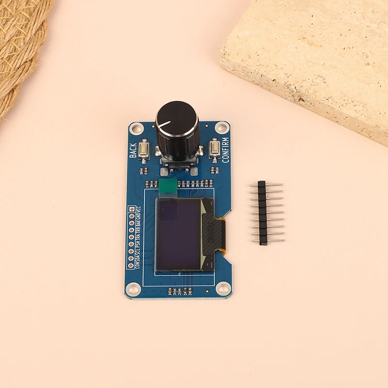 0.96 Inch OLED Display Screen Combined With EC11 Rotary Encoder Module IIC Interface