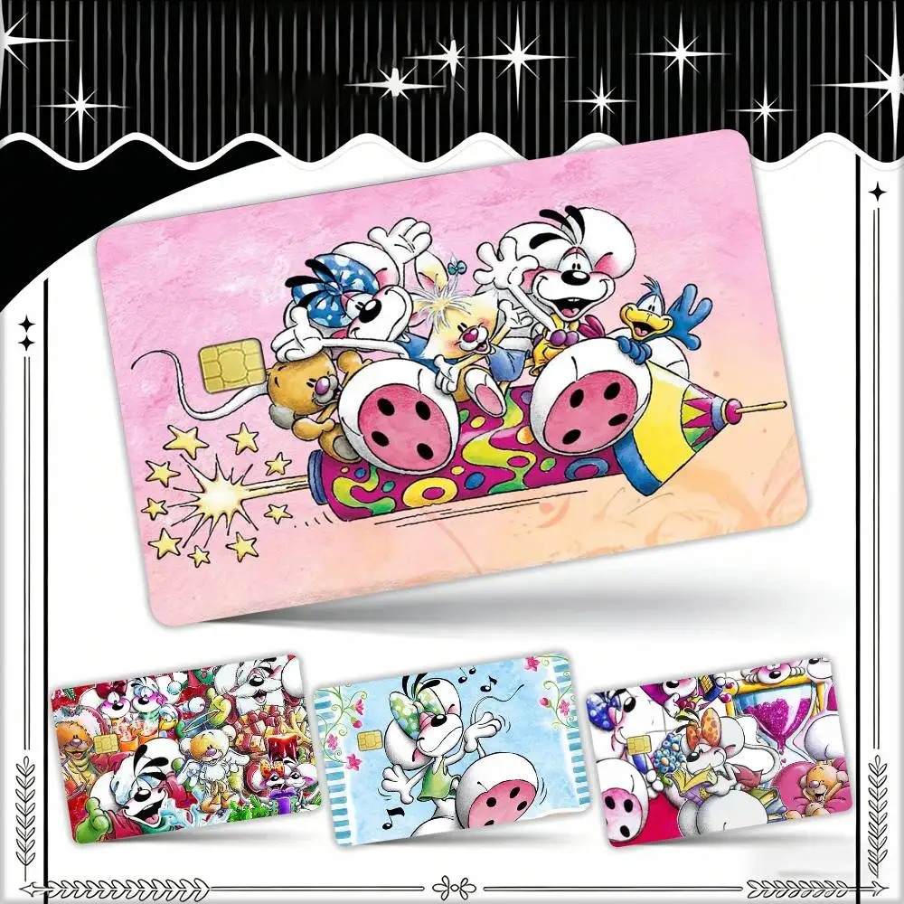 

Cartoon D-Diddl Classic Waterproof Film Skin Cover Credit Card Stickers Debit Front Bank Bus Pass