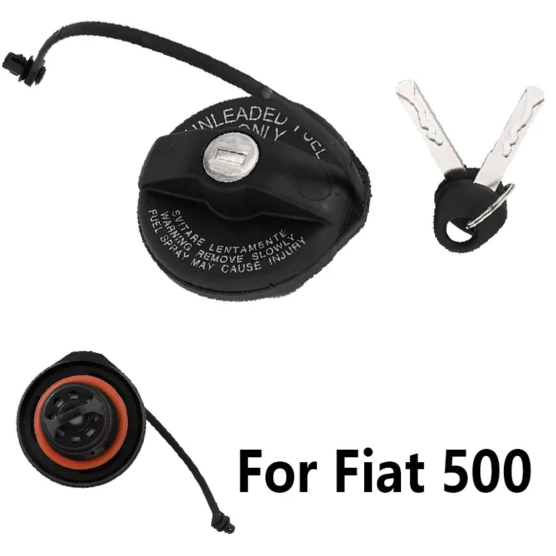 For Fiat 500 Grande Punto EVO Locking Petrol Fuel Tank Cap with 2 Keys Automotive Accessory 71802520