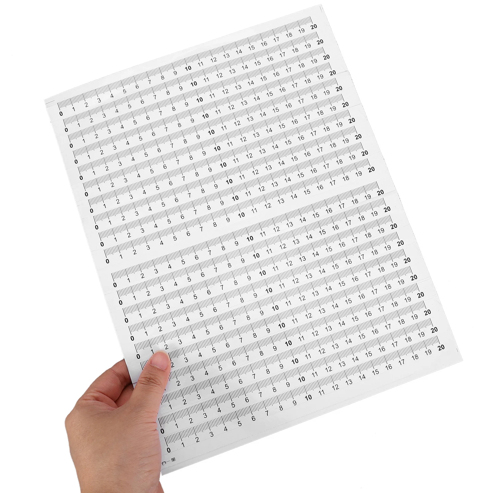 20pcs Adhesive Measuring Tape Waterproof Self-Adhesive Ruler For Workbench Sewing Table Sticky Measuring Tool Engineering Scale