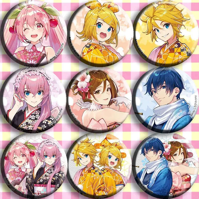 

Hatsune Miku аниме значок набор булавок C Тип 2D аксессуары для косплея Коллекционные товары без плаката подвесной декор брелок подарок
