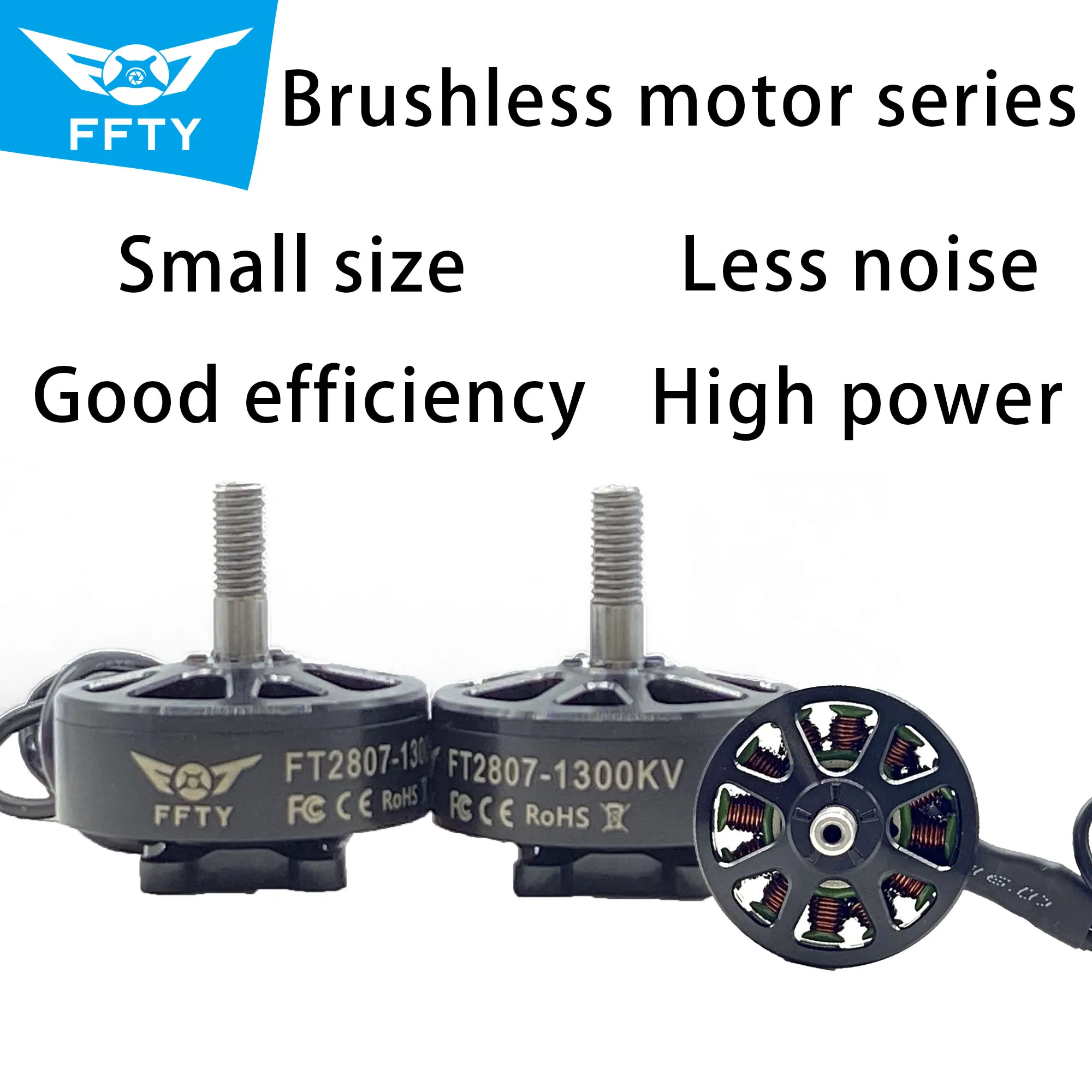 Motor sem escova FFTY2807, adequado para FPV Freestyle Mark4 Drone-1300KV 6S, compatível com modelos LR7 de 7 polegadas