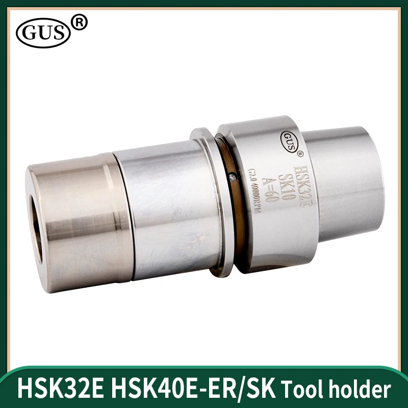 HSK32E HSK40E HSK50E Tool Holder ER11 ER16 ER20 ER25 ER32 SK10 SK16 Collet Chuck Stainless Steel HSK ER SK Lathe Machining Tools