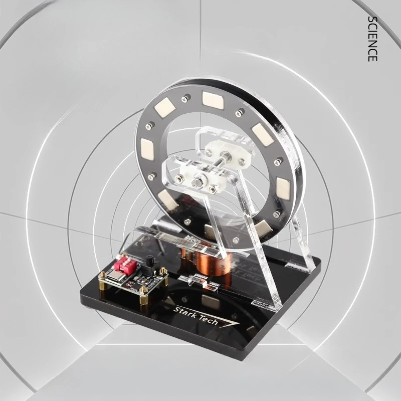 Modelo de Motor sin escobillas pequeño, Motor de rueda, baja potencia, tecnología de alta velocidad, adorno, modelo de experimento físico, juguete