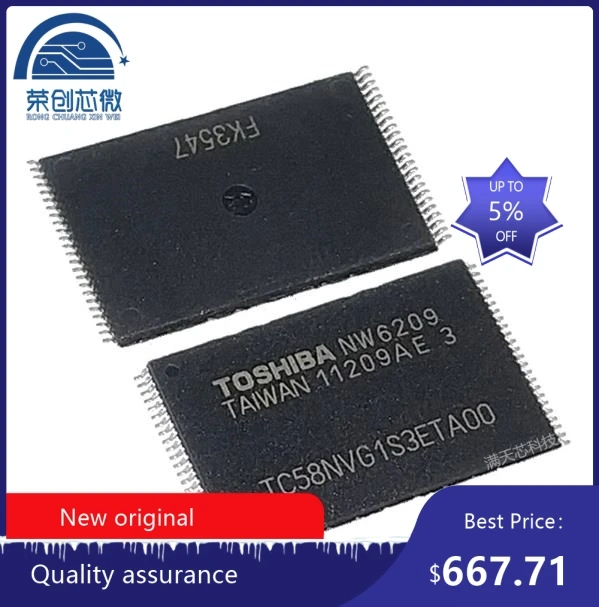   new original TC58BVG1S3HTA00  TSOP-48 2G   memory chip TC58BVG1S3HTA00   (480pcs/ packaging)