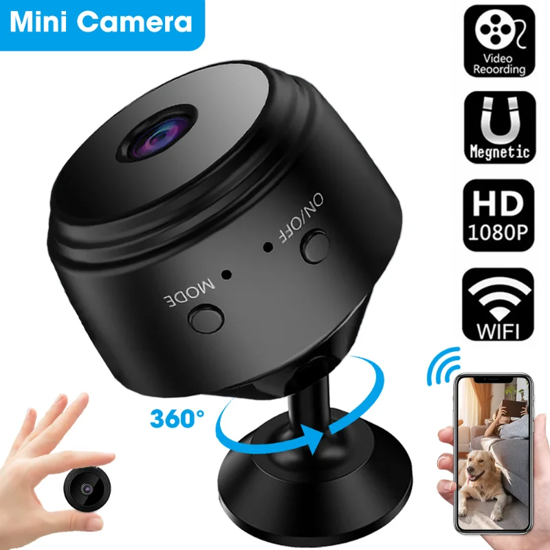 Mini Vehicle Camera WiFi 1080P IP Home Camera Wireless Video Surveillance Camera Remote Monitor Smart Car Electronics Camcorders