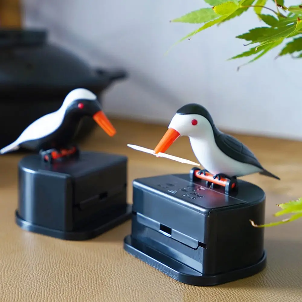 Hummingbird Toothpick Container Toothpick Dispenser Automatic Bird Toothpick Holder Box Home Decoration Kitchen Accessories