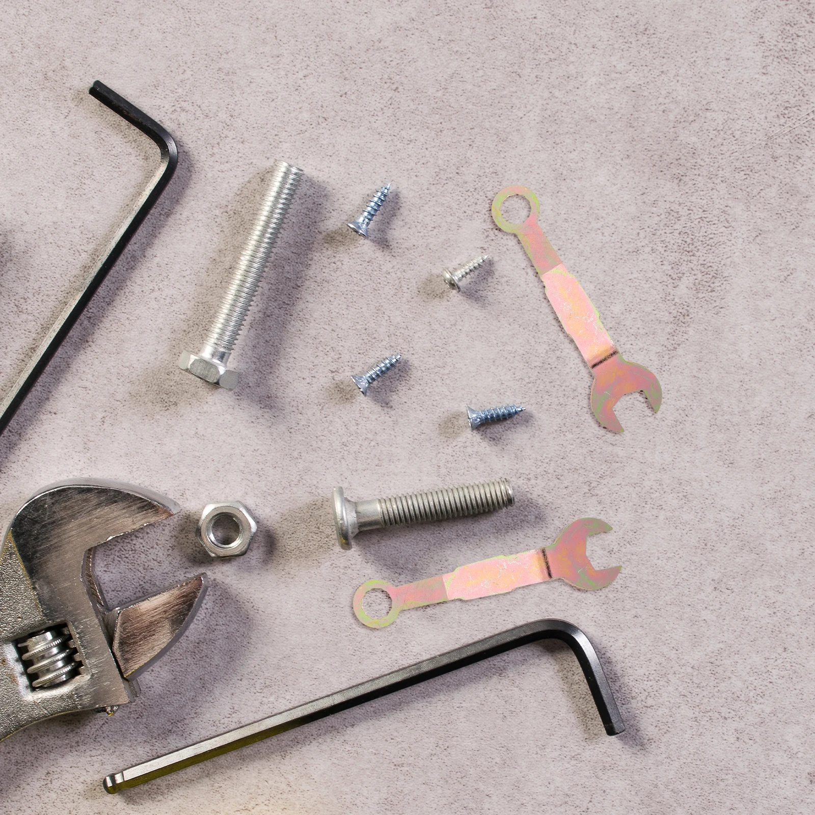 

2pcs Sliding Wrench Golden Pocket Door Adjustment Tool For Closet Hinge Repair Spanner Universal Pivot Hardware Bifold Door