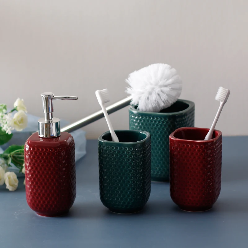 

Керамическая бутылка для лосьона 350 мл, бытовой шампунь, гель для душа, средство для снятия макияжа, бутылка для хранения воды, щетка для унитаза, аксессуары для ванной комнаты