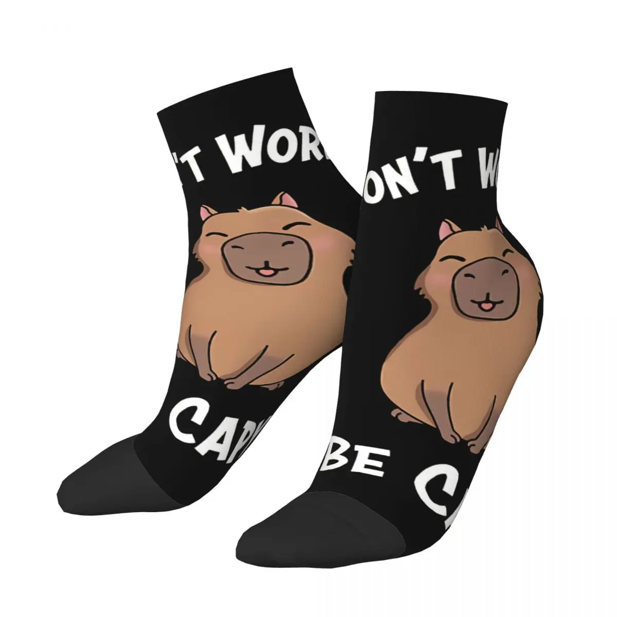 

Capy Men's Ankle Socks Capybara Cute Animal Unisex Street Style Pattern Printed Crazy Low Sock Gift