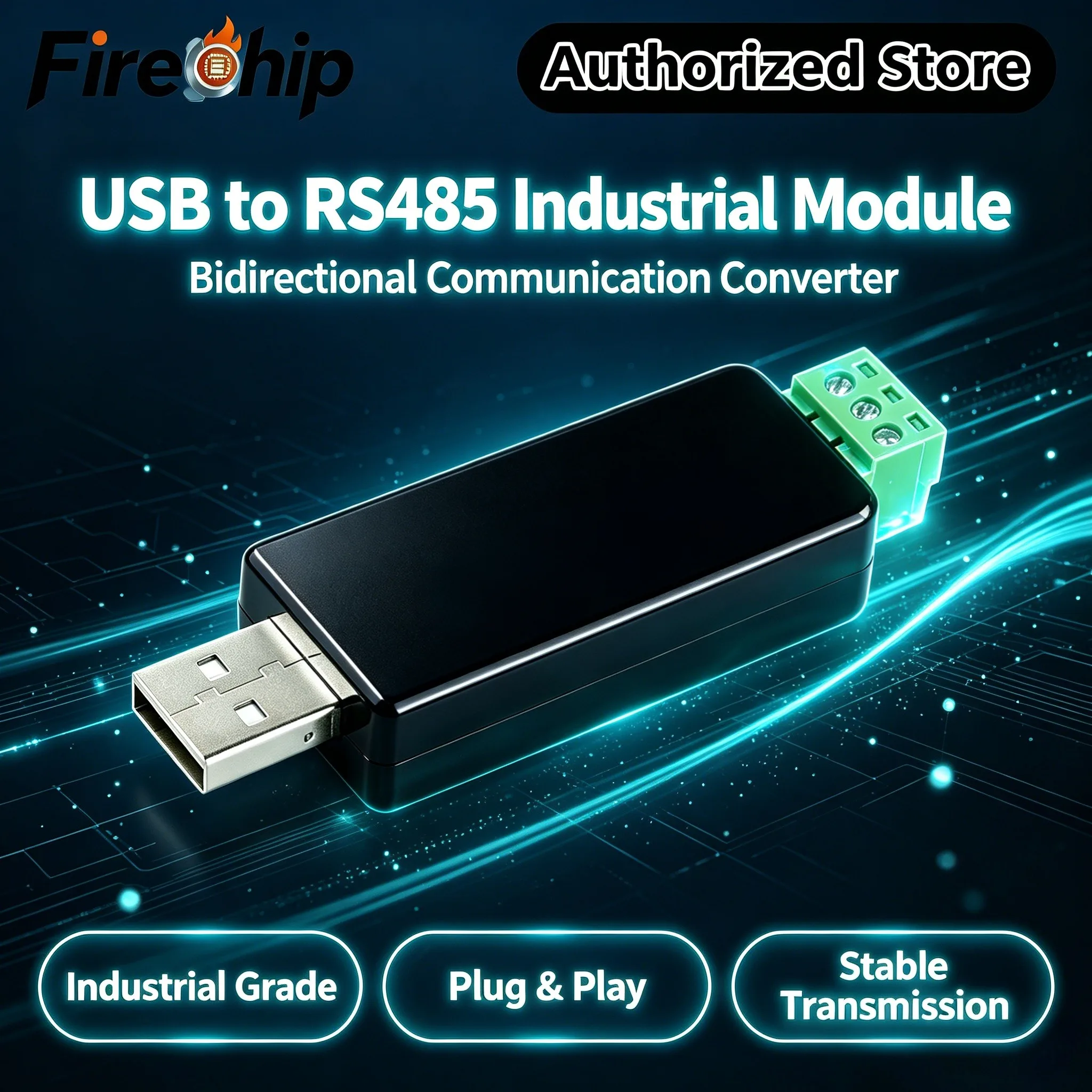 Waveshare USB To RS485 Module With FT232RNL/CH343G Version,Support Windows/Linux/MacOS