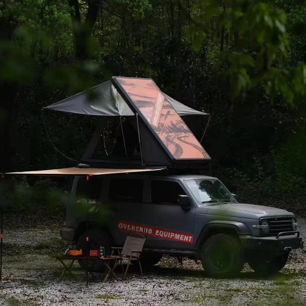 4X4 SUV Outdoor Camping Roof Top Tent Waterproof Hard Shell Oxford Fabric for  Vehicle Auto Car Rooftop