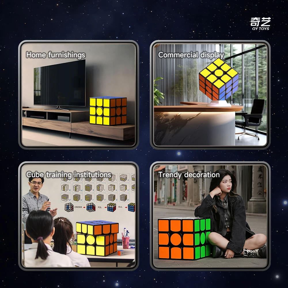 Qiyi-スーパービッグキューブパズル、ウォリアープラス最大ボックス、プロの教育玩具、3x3x3、18cm