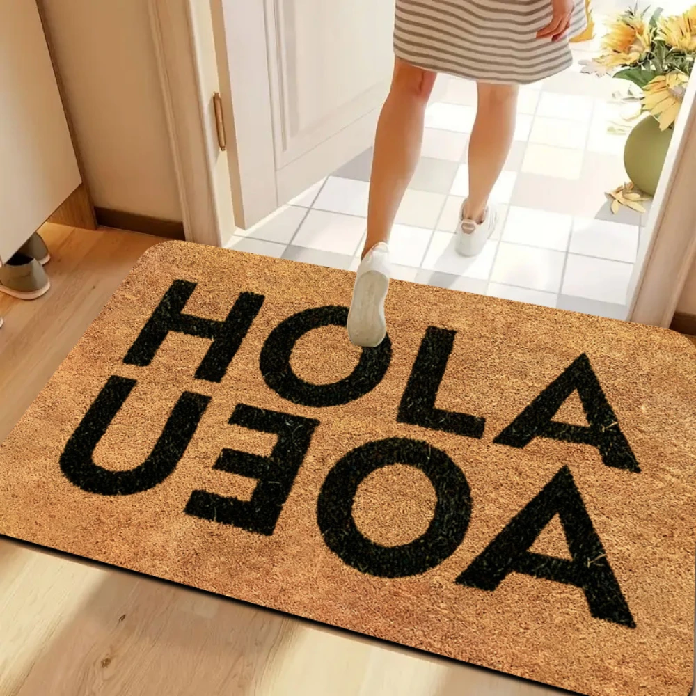 Casual Outdoor Lifestyle Quote Doormat Floor Rug Deck Side Indoor Foyer Cabin Bedroom Entry Stylish Ornamental Entry Mat