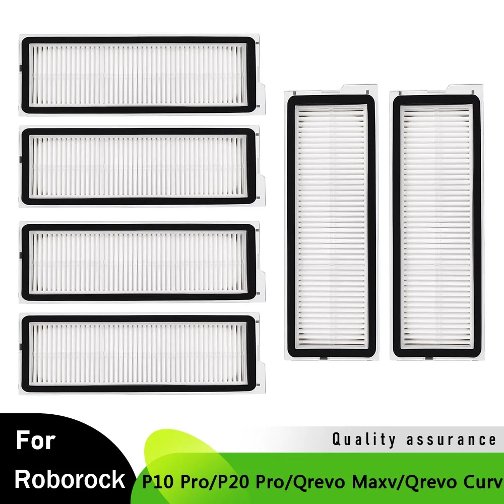 Roborock P10 Pro/ P20 Pro/Qrevo Maxv/Qrevo Curv 로봇 식 진공 청소기 액세서리 용 HEPA 필터 세척 가능 필터 커버 부품