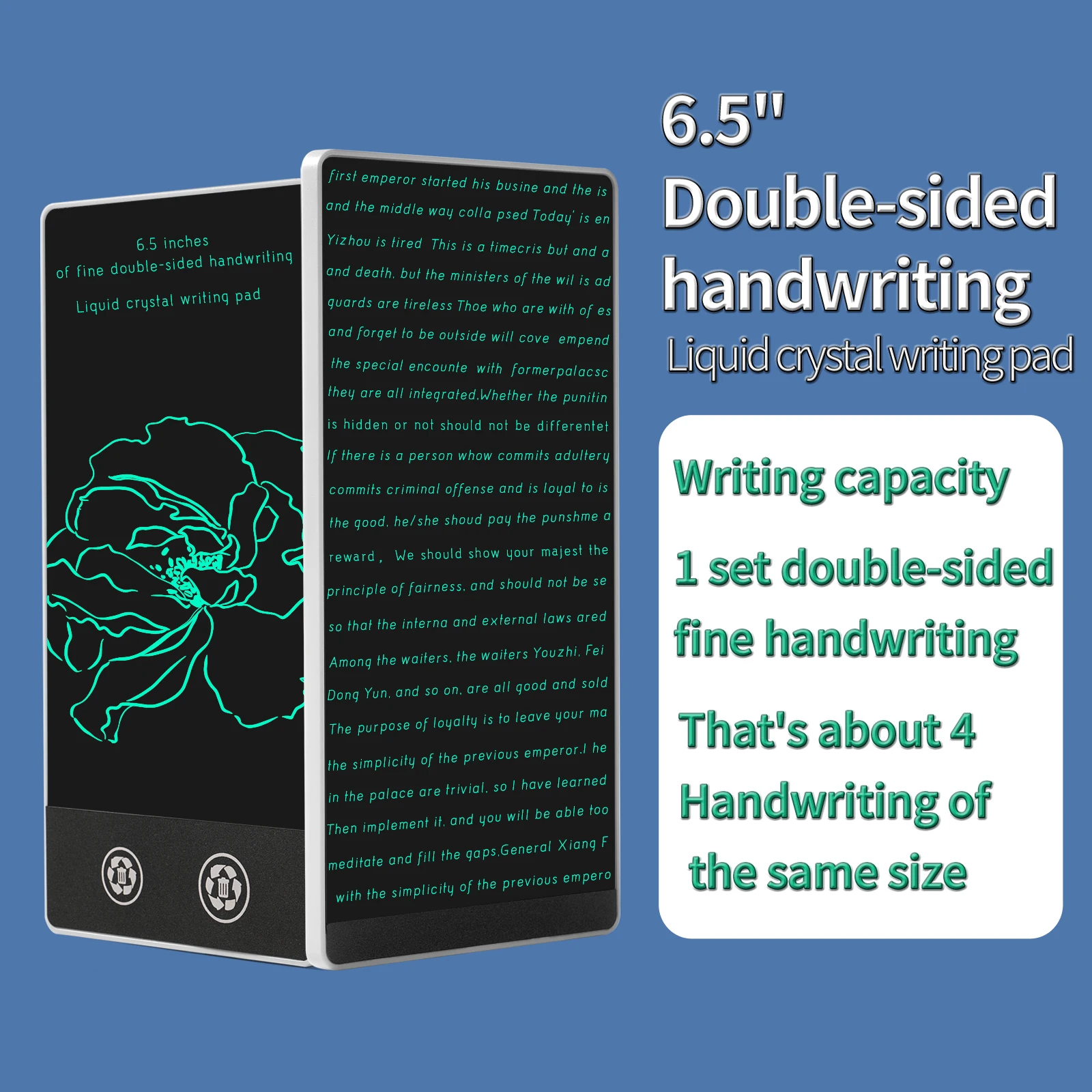 6.5 بوصة شاشة كاملة رقيق خط اليد LCD الكتابة اللوحي محتوى الاجتماع المغناطيسي لوحة رسم لوحة رسومات الكريستال السائل