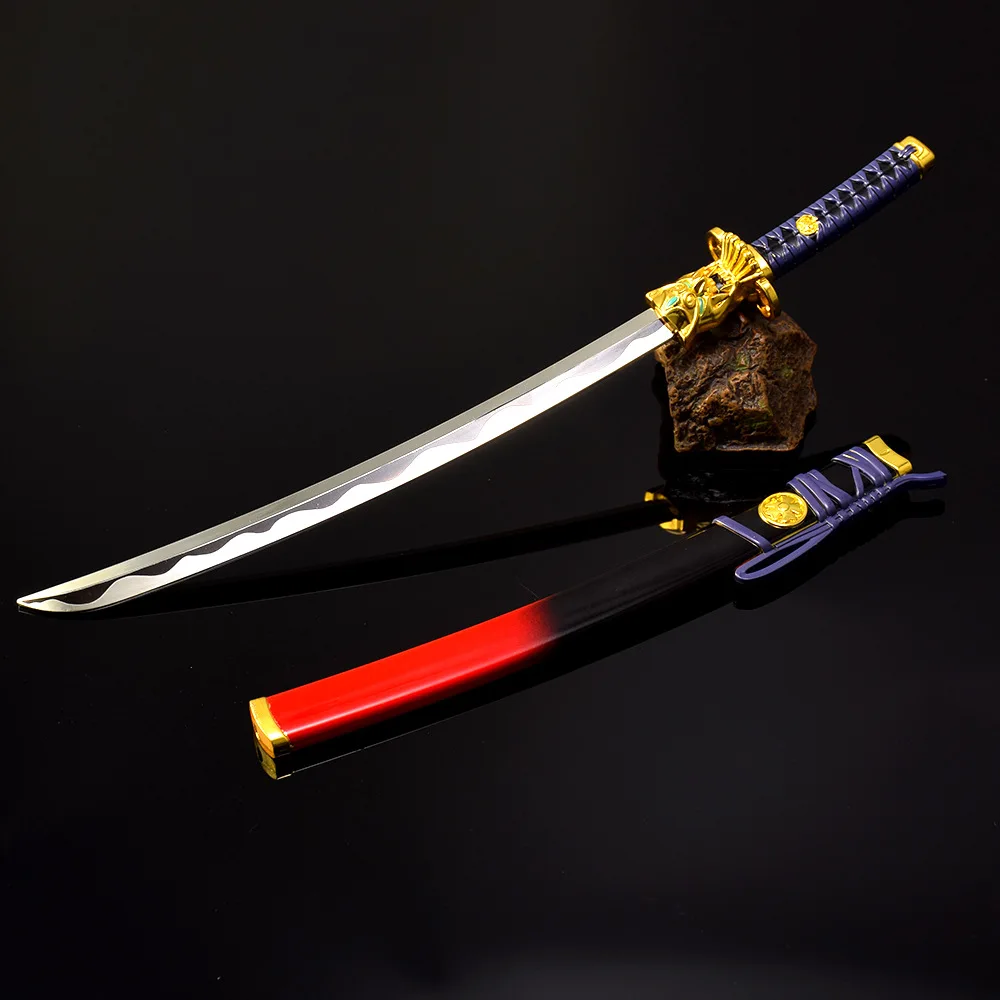 30cm Greatsword Weapon Onimaru Kunitsuna Valorant Game Peripheral Alloy Samurai Sword Model Collection Desktop Ornament Gift Toy