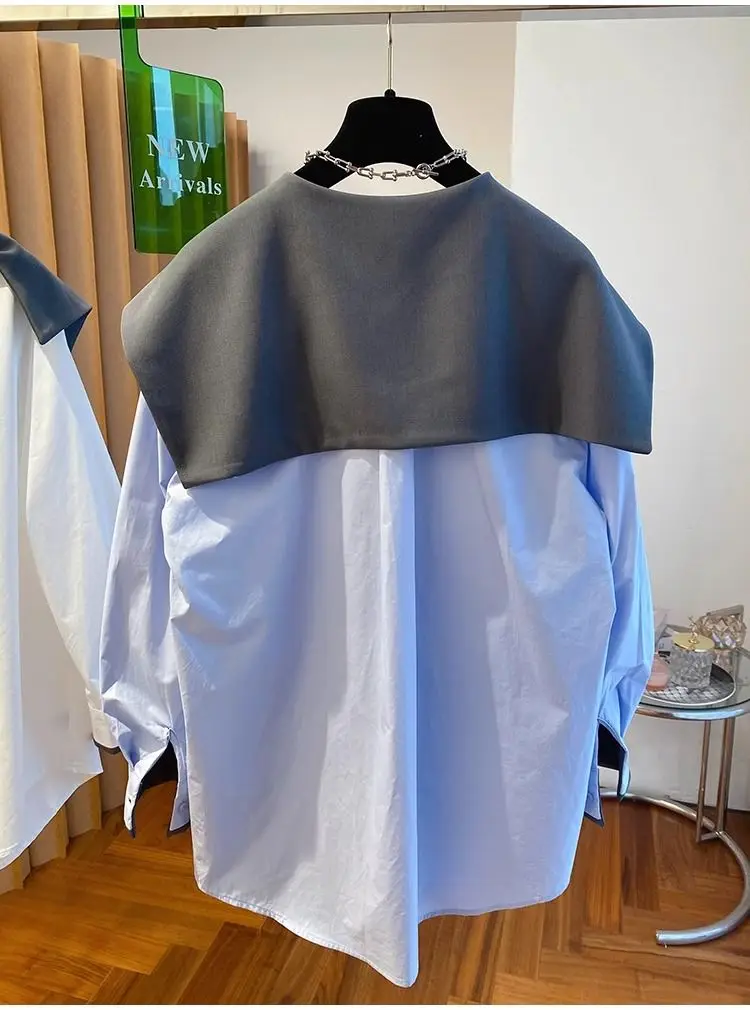 

Korean Niche Bow Tie Shirt for Women Autumn 2025 New Style Blouse Top Camisas De Mujer