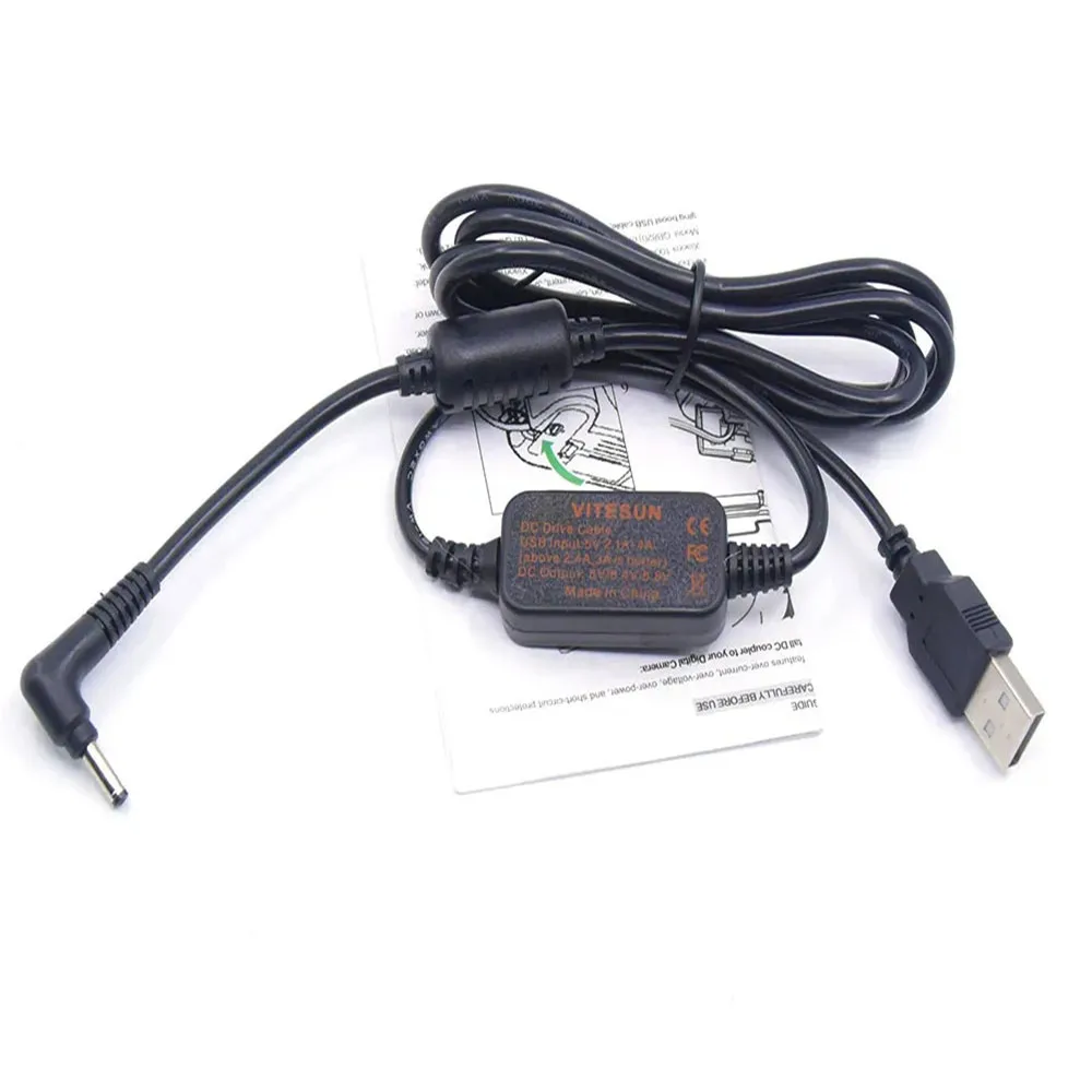 Kabel Power Bank USB 5V CA-570 CA570 CA-570K CA570K untuk kamera Canon DC21 DC50 DC220 FS22 FS30 FS40 FS20 MV600 MV700 MV900 MV960