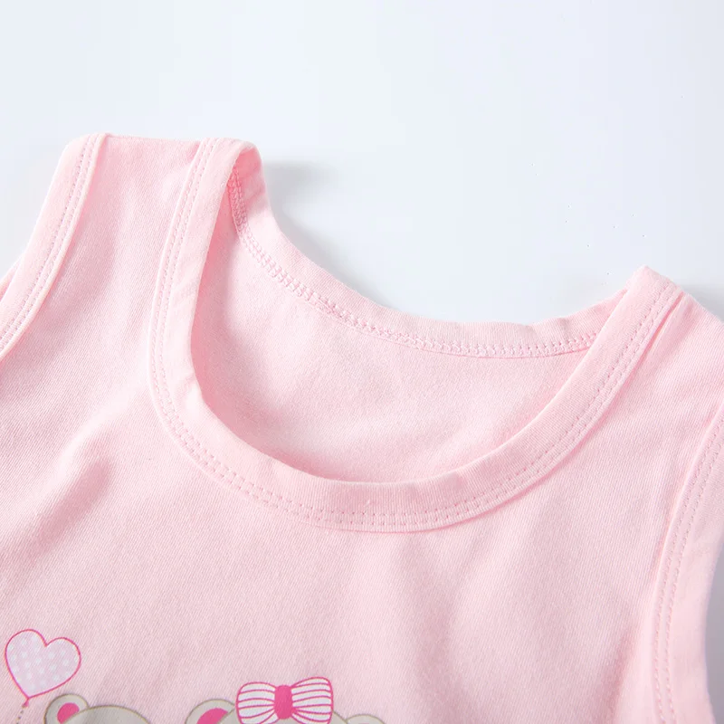 Bodysuit sem mangas grande para bebê menino e menina, colete de algodão verão, macacão, pijama para criança, roupa de uma peça, macacão, 3t-5t