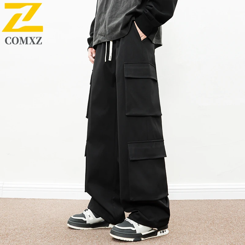 

​Men Tactical Cargo Pants Spring American Military Style Multi-Pocket Straight Leg Casual Trousers Outdoor Utility Work Trousers