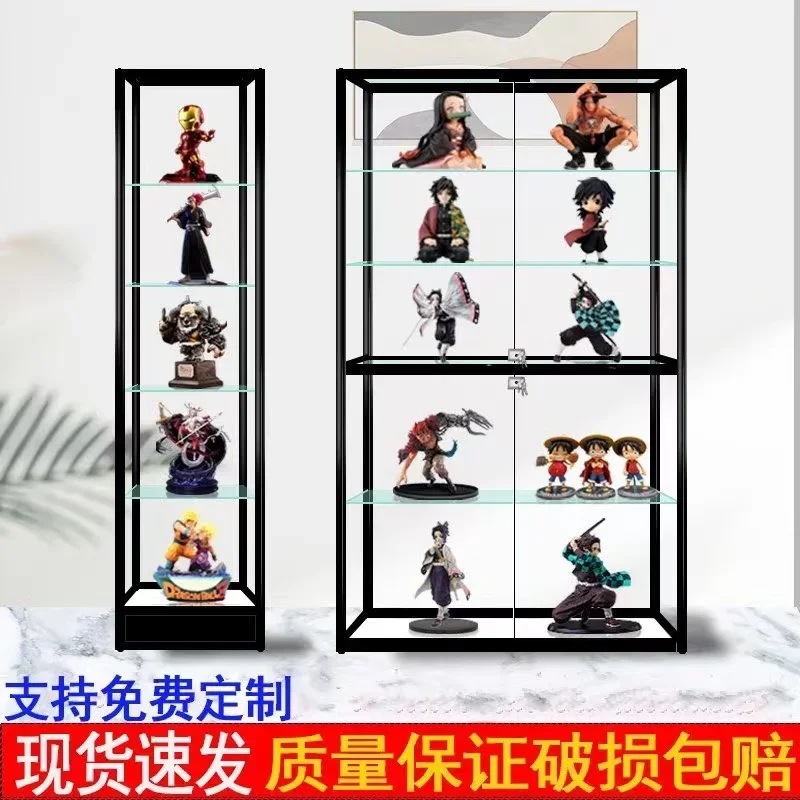 Figure Display Cabinet Blind Box POP MART Lego Custom Wine Cabinet Gundam Toy Animation Model Glass Cabinet Dust-proof