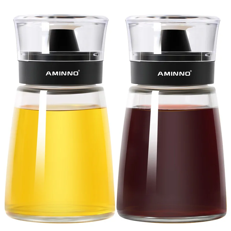 Amino Kitchen Supplies Seasoning Jar Set Seasoning Box Glass Oil Pot Oil Bottle