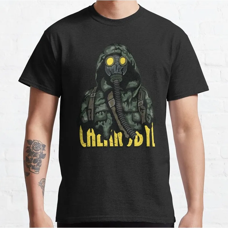 S.T.A.L.K.E.R chernobyl  green Game T‑Shirt Gamer Gift Unisex Short Sleeve Tees Stalker Post‑Apocalyptic Graphic Streetwear