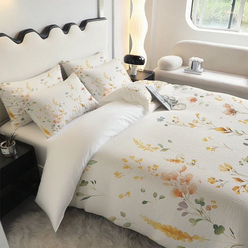 Duvet cover for 135 cm bed 1pc housse de couette 220x240 White Quilt Cover Double Size Nordic funda Queen/King Size Bed Cover