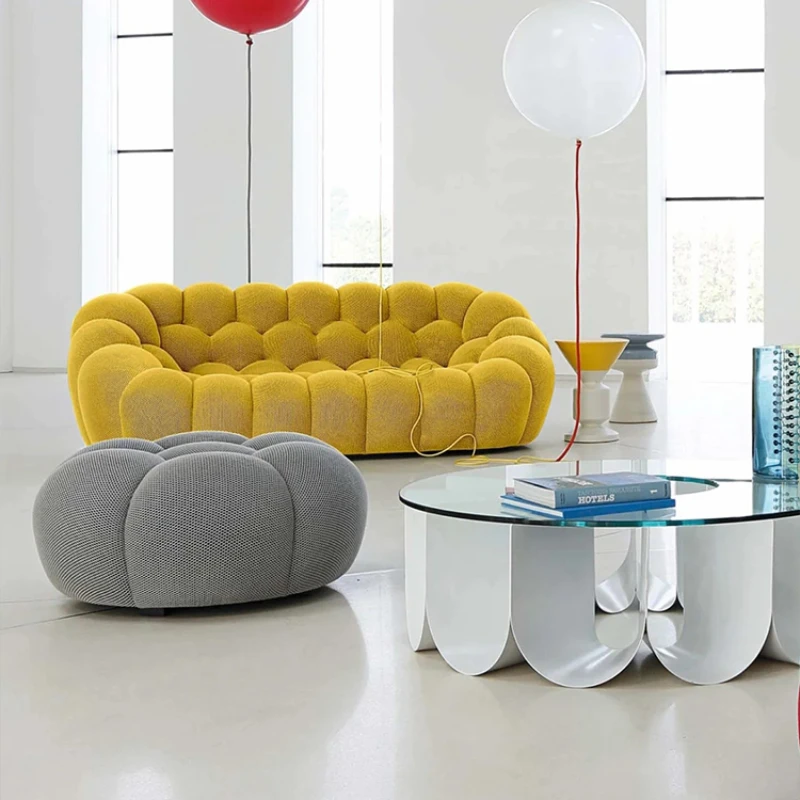 Bubble Shaped Cotton Sofa Internet Celebrity Designer Fabric Modern Minimalist Lazy Art