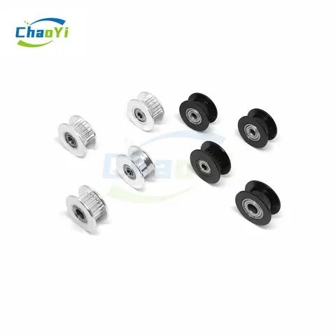 2GT 20 Teeth Tensioner Bore 3/4/5/6/8mm GT2 Idler Pulley For Belt Width 6/9/10/12/15mm 3D Printer Parts Guide Synchronous Wheel 10 best sales belt tensioner pulley - №4