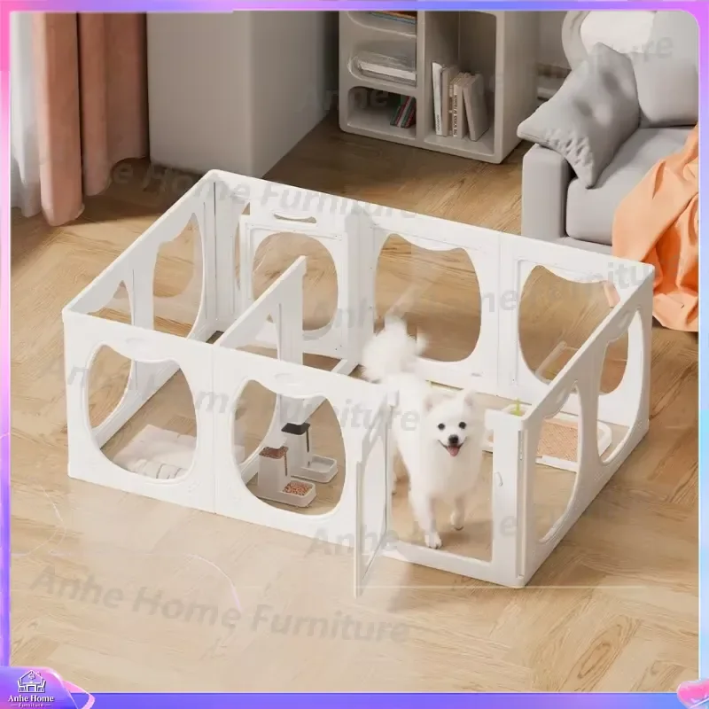Dog Fence Indoor Puppy Playpen Anti Escape Pet Barrier Safe Isolation Cage for Small Dogs Teddy Raised House Kennel Gate
