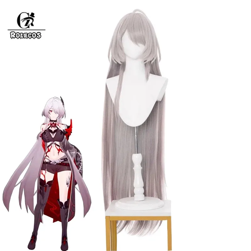 

ROLECOS Acheron Cosplay Wigs Honkai: Star Rail Galaxy Rangers Acheron 120cm Gradient Color Wig Heat Resistant Synthetic Hair