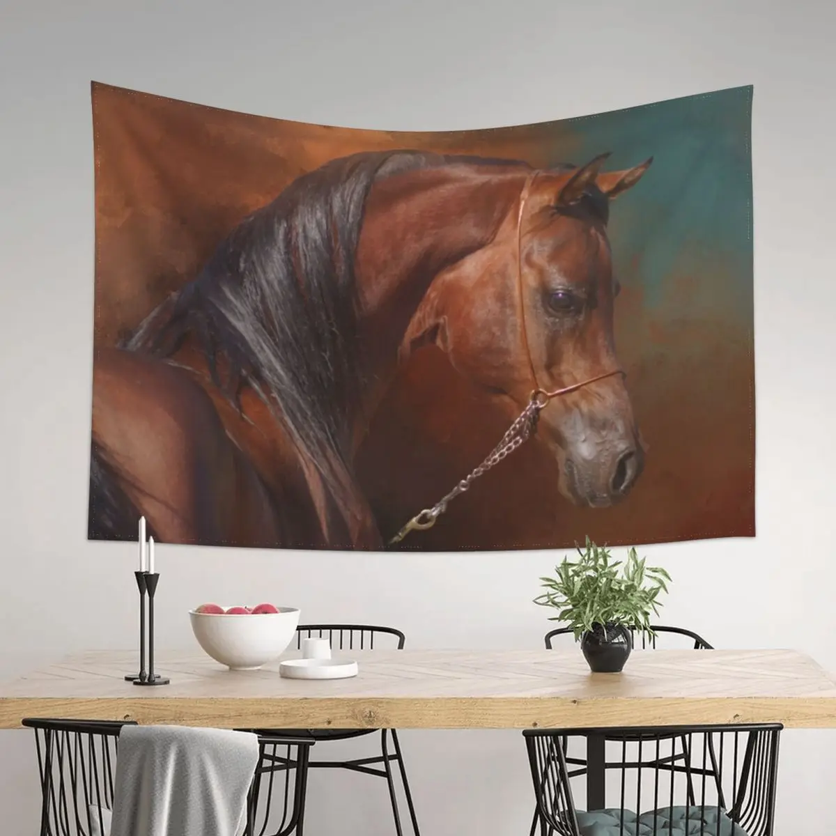 

Bay Arabian Stallion Tapestry Home Decorators Decorative Wall Decor For Bedroom Tapestry