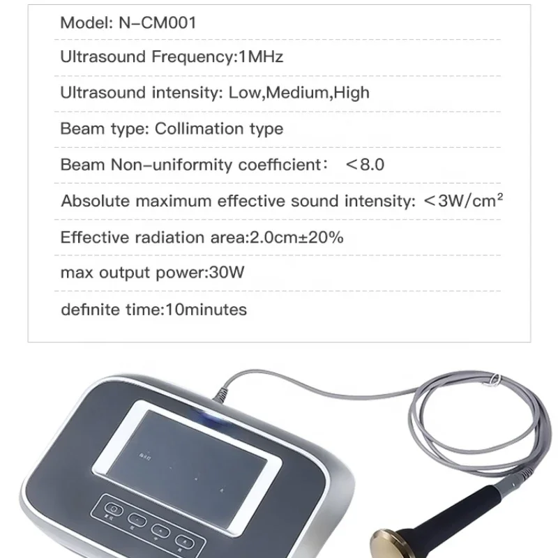 New hand-held ultrasonic therapeutic instrument for anti-inflammatory, analgesic and beauty rejuvenation Skin Rejuvenation