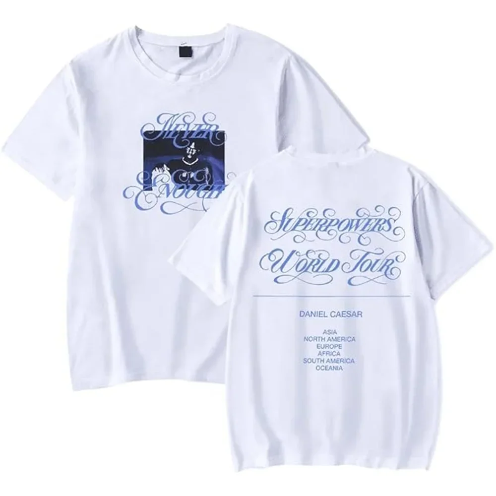 Daniel Caesar Tour 2025 T-shirt Women Men Casual Short Sleeve Printed Fashion Summer Tops Tee